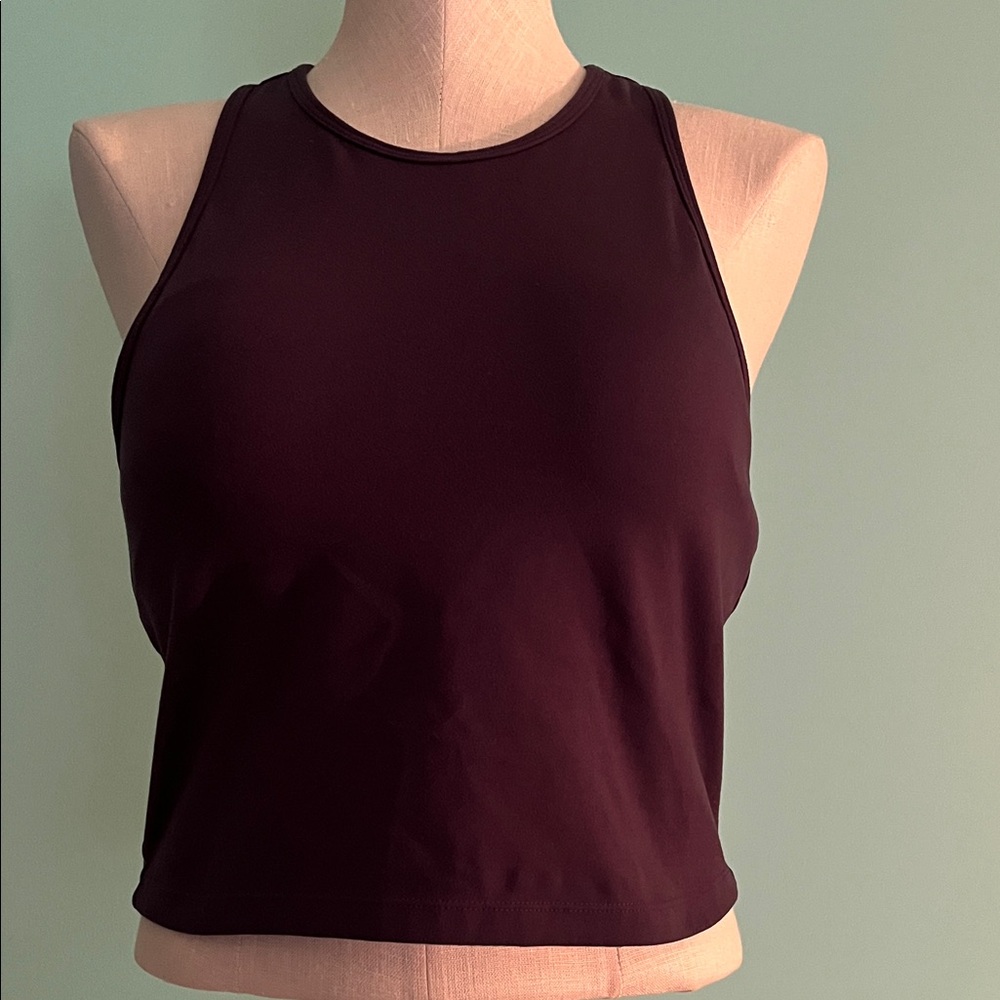 Senita athletics  High Neck sports top purple. XL